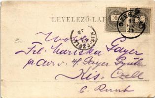 1899 (Vorläufer) Szekszárd, Szegzárd; Garay tér, Garay János szobor felavatási ünnepsége 1898-ban, m...