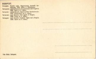 Budapest V. Országház, Kossuth Lajos Magyarország harmadik kormányzója. 1849 Udvary G. falfestménye,...