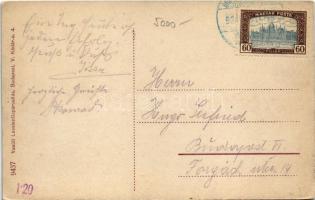 1921 Balatonszentgyörgy, vasútállomás. Vasúti levelezőlapárusítás 9437. (EK)