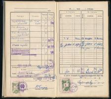 1949 Orvosi Egyetemi leckekönyv számos érdekes aláírással