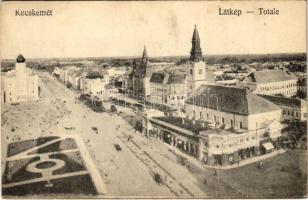 1919 Kecskemét, Fő tér, zsinagóga. Fekete Soma kiadása (EK)