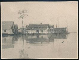 1932 Szeged Tabán árvíz. 11x8 cm