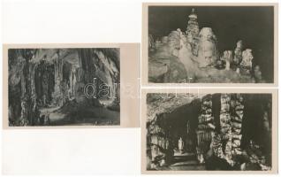 Aggtelek-Jósvafő, Aggteleki cseppkőbarlang - 5 db MODERN képeslap (Képzőművészeti Alap Kiadóvállalat) / 5 MODERN postcards