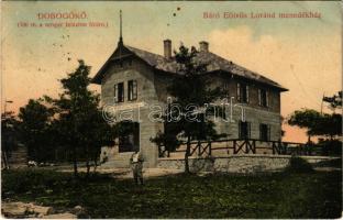 1912 Dobogókő, Báró Eötvös Loránd menedékháza. A Magyar Turista Egyesület kiadása (lyukak / pinholes)