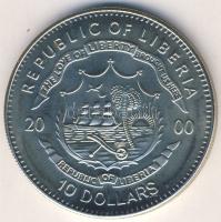 Libéria 2000. 10$ "John F. Kennedy" T:BU