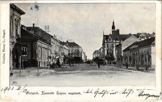 1901 Szeged, Kossuth Lajos sugárút. Várnay L. kiadása (EM)