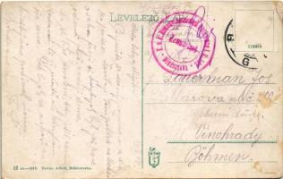 1915 Békéscsaba, Szent István tér, Polgári leányiskola, Ipar és Népbank fiókintézete, Schreyer Józse...