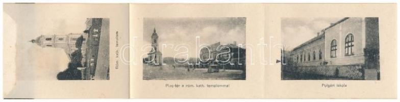 1924 Putnok, Gróf Serényi kastély. Leporello 10 kis képpel (Hungária Gőzmalom, Háztartási iskola, va...