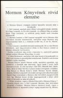 Szemelvények Mormon könyvéből. Egy másik bizonyság Jézus Krisztusról. Salt Lake City (Utah, U.S.A.),...