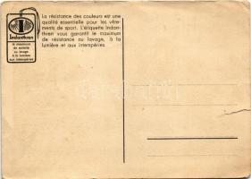 Indanthren textilfesték reklámlap cserkészekkel, mosás és időjárásálló viselet / Indanthren textile ...