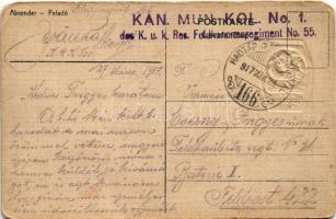 1917 A rokkantak, az özvegyek és árvák, valamint a kárpáti emlékszobor alap javára a Hofmann hadtest...