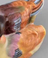 Herendi porcelán kacsapár, kézzel festett, jelzett, hibátlan m: 7×8×11,5 cm