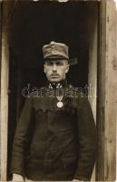 1917 Osztrák-magyar katona / WWI Austro-Hungarian K.u.K. military, soldier. photo + Zita kórház katonai ápolási ügy (EM)