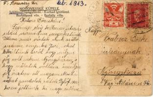 Iglófüred, Spisská Nová Ves Kupele, Novovesské Kúpele; Borbély villa. G. Wlaszlovits Nr. 102. / Vill...