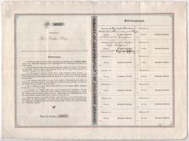 Német Birodalom / Lipcse 1884. "Lipcsei Új Eladóház" alapítói részvénye T:III fo. / German...