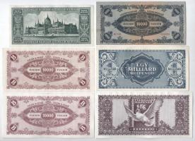 1946. 10.000MP + 10.000.000MP + 100.000.000MP + 1.000.000.000MP + 10.000BP (2x) T:II-,III