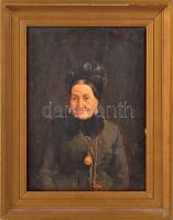 Márk Lajos (1867-1940): Hölgy portréja. Olaj, fa, jelezve jobbra fent, fakeretben, 35×26 cm