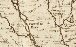 1708 Nouvelle carte de la Hongrie divisee selon ses differents Etats, avec une chronologie de ses Du...