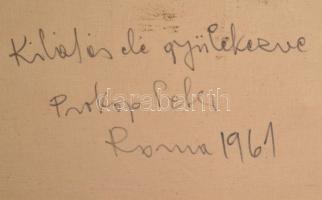 Prokop Péter (1919-2003): Kilátás, Róma, 1961.
Olaj, vászon, jelezve jobbra lent, hátoldalán autogr...