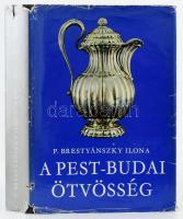 P. Brestyánszky Ilona: A pest-budai ötvösség. Bp., 1977, Műszaki. Fekete-fehér képekkel és ábrákkal illusztrálva. Kiadói egészvászon kötés, kiadói szakadt, kissé kopott papír védőborítóval.