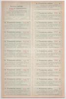 Budapest 1896. "Lonjavölgyi Vasut Részvény-Társaság" törzsrészvénye 200Ft-ról (2x) sorszám...