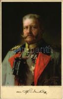 Generalfeldmarschall v. Hindenburg / WWI German military art postcard, Field Marshal Hindenburg s: Hugo Vogel