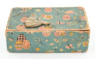 cca 1940 Stühmer csokoládés doboz, tervezte Kaeszné Lukáts Kató. 16x9x5 cm Kissé koszos