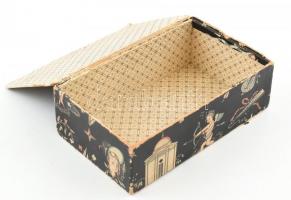 cca 1940 Stühmer csokoládés doboz, tervezte Kaeszné Lukáts Kató. 16x9x5 cm Kissé kopott