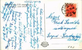 1943 Szabadka, Subotica; Bárány Balázs vendéglője, belső. Deák utca 3. / restaurant interior