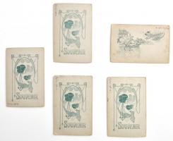 cca 1890 Nyitra 5 db keményhátú fotó 12x8 cm / Neutra 5 photos 12x8 cm