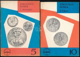 Huszár Lajos: Régi magyar emlékérmek - Történeti Érmek I. Középkor. Magyar Éremgyűjtők Egyesülete, Budapest, 1972. + Huszár Lajos: Régi magyar emlékérmek - Történeti Érmek II. Újkor (1526-1657). Magyar Éremgyűjtők Egyesülete, Budapest, 1973. Használt, jó állapotban.