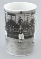 1920-as antwerpeni olimpia emlékére kiadott, női teniszezők fotójával díszített modern porcelán bögr...