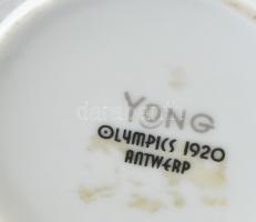 1920-as antwerpeni olimpia emlékére kiadott, női teniszezők fotójával díszített modern porcelán bögr...