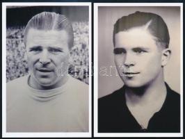 Puskás Ferenc (1927-2006) "A Nemzet Búcsúja" sorszámozott emléklap, 21x10 cm + 2 db modern...