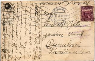 1930 Ungvár, Uzshorod, Uzhhorod, Uzhorod; Nagyhíd és Rákóczi utca, piac, bor és sörcsarnok, üzletek....