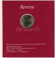 Ausztrália 1984. 1$ Ni-Al-Br II. Erzsébet eredeti Royal Australian Mint karton dísztokban T:1  Austriala 1984. 1 Dollar Ni-Al-Br ELizabeth II in original Royal Australian Mint cardboard case C:UNC