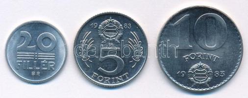 1983. 20f Al "FAO" + 5Ft Ni "FAO" + 10Ft Ni "FAO" T:1,1-