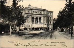 Temesvár, Timisoara; Ferenc József színház. Uhrmann Henrik kiadása / theatre
