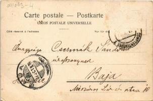 1907 Constantinople, Istanbul; Yildiz Kiosk / military parade, market (Rb)