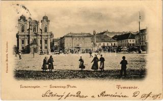 1899 (Vorläufer) Temesvár, Timisoara; Losonczy tér. Uhrmann Henrik kiadása / square