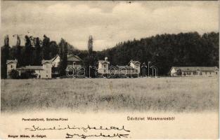 1901 Szlatinafüred, Slatina (Aknaszlatina, Máramaros); Pável sósfürdő. Berger Miksa kiadása / salt spa, villa (EK)