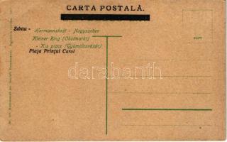 Nagyszeben, Hermannstadt, Sibiu; Kis piac, gyümölcsvásár / fruit market / Piata Printul Carol. Jos. ...