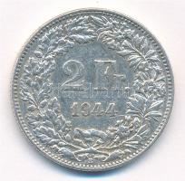 Svájc 1944. 2Fr Ag T:2  Switzerland 1944. 2 Francs Ag C:XF  Krause KM#21