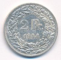 Svájc 1944. 2Fr Ag T:2  Switzerland 1944. 2 Francs Ag C:XF  Krause KM#21