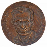 Kunvári Lilla (1897-1984) 1980. Egry József - 1883-1951 bronz plakett (125mm) T:1-