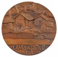 Ócsai Károly (1938-2011) DN "Dr. Albert Schweitzer / Lambréné 1913-1988" kétoldalas, öntöt...