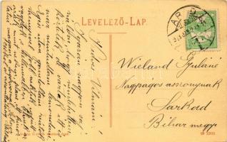 1913 Arad, Baross parki kioszk, Mihályi Gyula cukrászdája és büffetje. Ingusz I. és fia kiadása / ki...