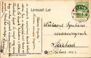 1911 Nagyszalonta, Salonta; látkép 1907-ben, Fő tér / square in 1907 (EK)