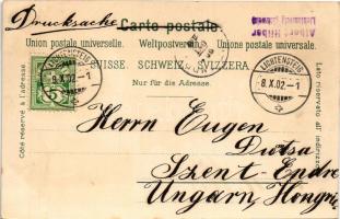 1902 St. Loretto bei Lichtensteig, Kapelle, Gasthaus / chapel, hotel and restaurant. Künzli Art Nouv...