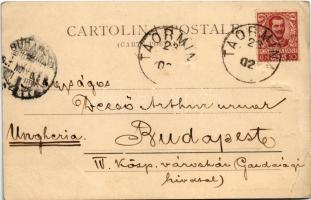 1902 Taormina, general view, Hotel Metropole (b)